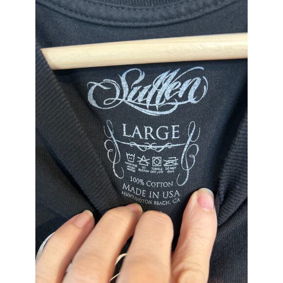 NWOT Sullen Sugar Skull Girl Simon Hayag Art - Picture 4 of 5